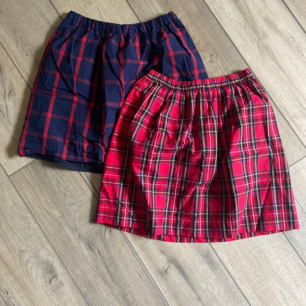 J. Crew Crewcuts holiday plaid skirts
